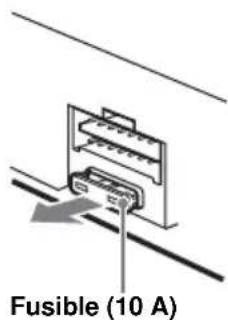 SONY CDXR3310 - Rempmlacement du fusible - 1