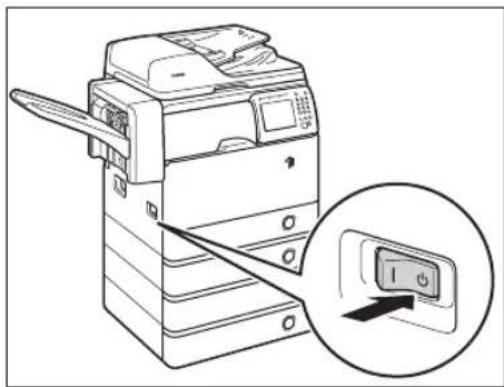 CANON imageRUNNER 1730i - Turning OFF the Main Power - 1