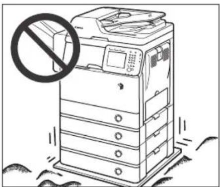 CANON imageRUNNER 1730i - ■ Evite los lugares sometidos a vibraciones. - 1