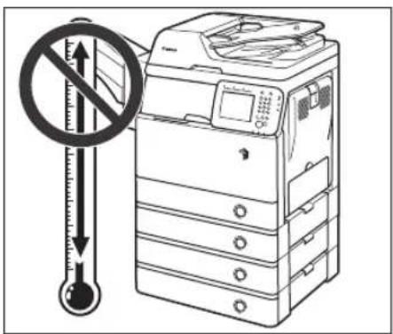 CANON imageRUNNER 1730i - ■ Evite exponer el equipo a cambios bruscos de temperatura. - 1