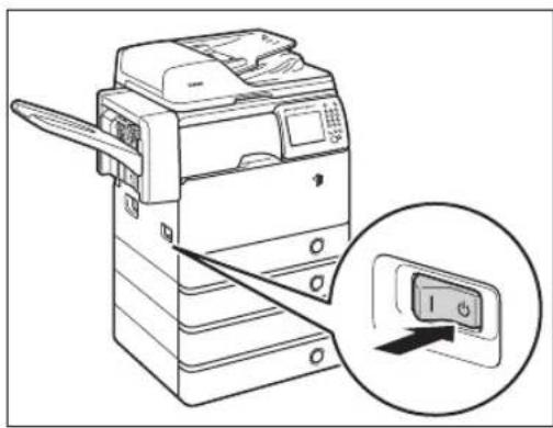 CANON imageRUNNER 1730i - Apagado de la alimentación principal - 1