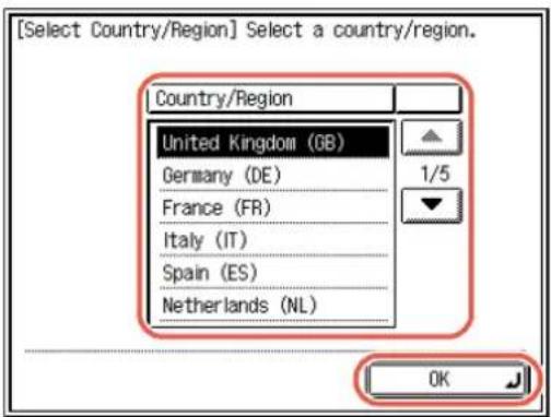 [Select Country/Region] Select a country/region. Country/Region United Kingdom (GB) Germany (DE) France (FR) Italy (IT) Spain (ES) Netherlands (NL) 1/5 OK