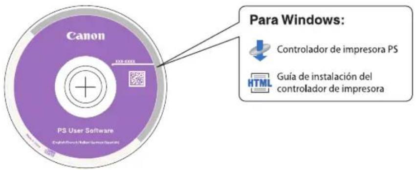 Canon PS User Software Para Windows: Controlador de impresora PS HTML Guía de instalación del controlador de impresora