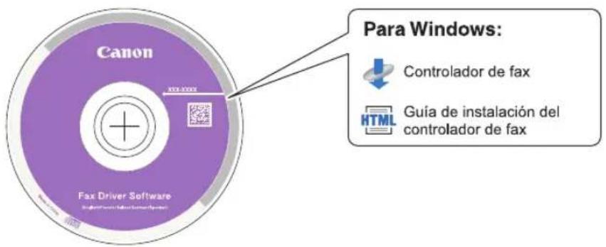 Canon Fax Driver Software Para Windows: Controlador de fax Guía de instalación del controlador de fax
