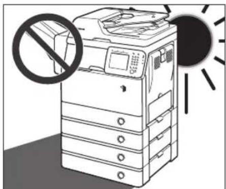 CANON imageRUNNER 1730i - Avoid Installing the Machine in the Following Locations - 2