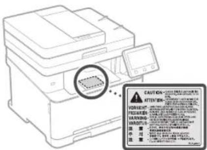 CANON imageCLASS MF632Cdw - Laser Safety Label - 1