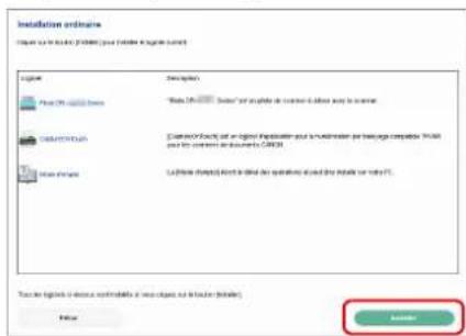 CANON imageFORMULA DRG2140 - Cliques sur [installer]. - 1