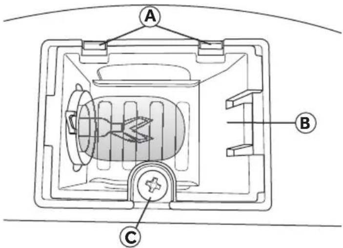 HAIER GDE560BW - REPLACE INTERIOR DRUM LIGHT BULB - 1