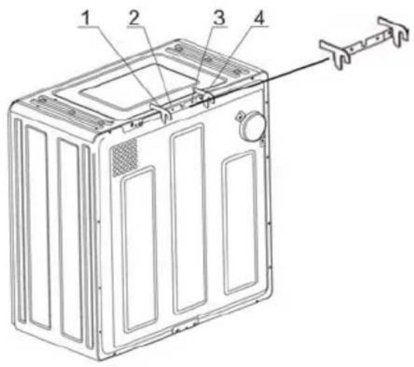 HAIER HLP141E - Montaje de la secadora para su instalación - 1