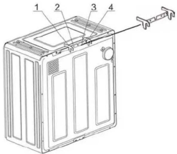 HAIER HLP141E - Montage de la secheuse pour l'installation - 1
