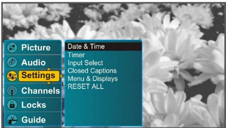 VOXX FPE2706 - Accès au menu de réglages - 4