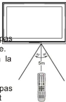 VOXX FPE2706 - Précautions concernant l'utilisation de la télécommande - 1