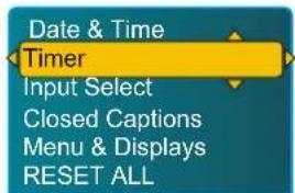 VOXX FPE2706 - Setting Timer - 1