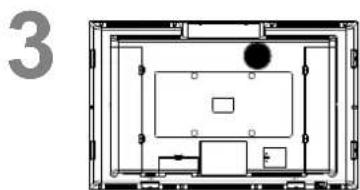 VOXX FPE3706 - Loosen the screws on the Stand to remove the Stand. - 1
