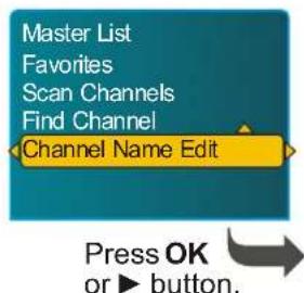 VOXX FPE3706 - Editing Channel Name - 1