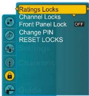 VOXX FPE3706 - Sélection des options de verrouillage - 1