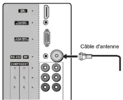 VOXX FPE3706 - Branchement du dispositif d'antenne - 1