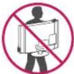 LG 24LF454B - Lifting and moving the TV - 1
