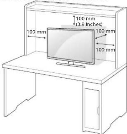 LG 24LF454B - Mounting on a table - 1