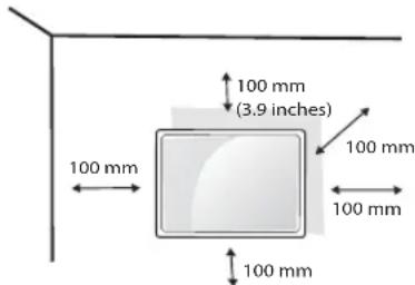 LG 24LF454B - Mounting on a wall - 1