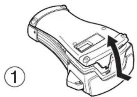 BROTHER Ptouch PT1400 - Installing batteries and a tape cassette - 1