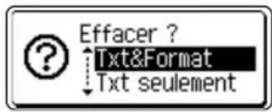 BROTHER Ptouch PT2730 - Suppression de tout le texte à la fois - 1