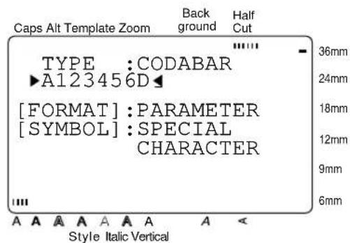 BROTHER Ptouch PT9400 - Pour entrer les données du code à barres: - 1
