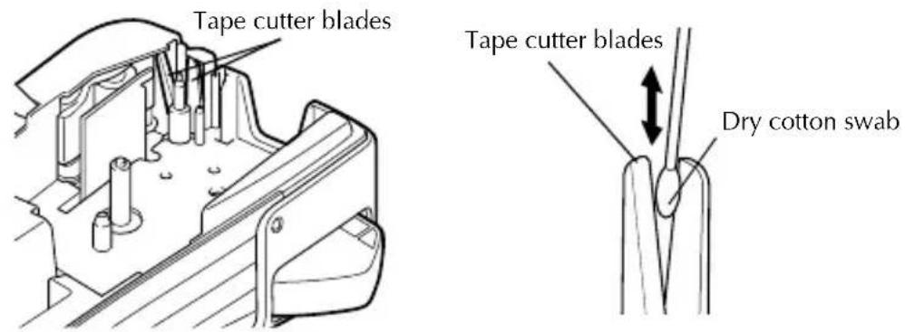 BROTHER Ptouch PT1600 - Cleaning the print head, rollers and tape cutter - 2