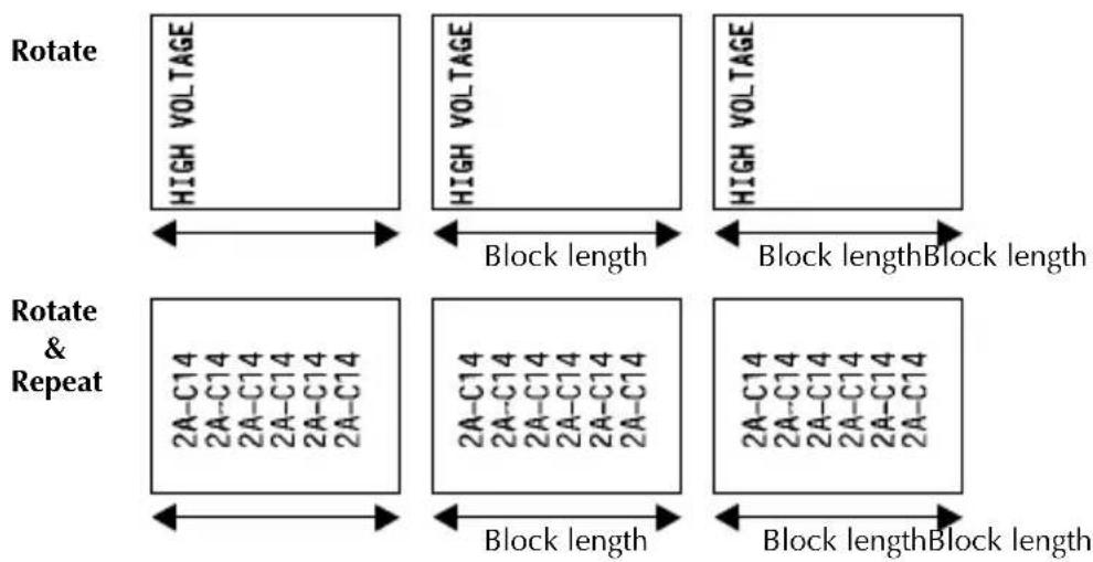 BROTHER Ptouch PT1600 - Rotate Mode and Rotate & Repeat Mode - 2
