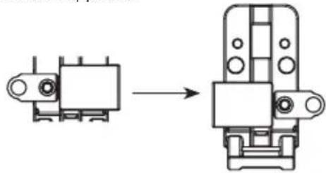 LG DX5781VE - Inversez le support de la charnière inférieure et l'assemblage de la charnière. - 4