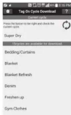 LG DX5781VE - Sélectionnez un cycle à télécharger. - 1