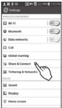 LG DX5781VE - Turning on the Smart Phone's NFC Function - 1