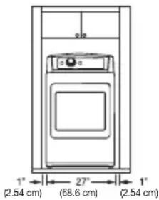 LG DX5781VE - Clearances - 2