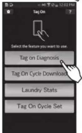 LG DX5781VE - Sélectionnéz le diagnostic Tag On. - 1