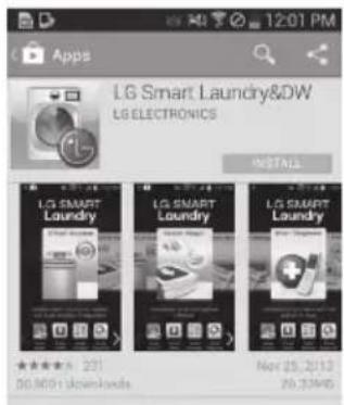 LG DX5781VE - Installez l'application LG Smart Laundry &amp; DW sur un téléphone intelligent compatible NFC. - 1