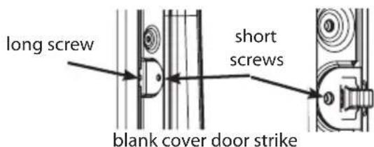 LG DX5781VE - Switch the door strike and the blank cover. - 1