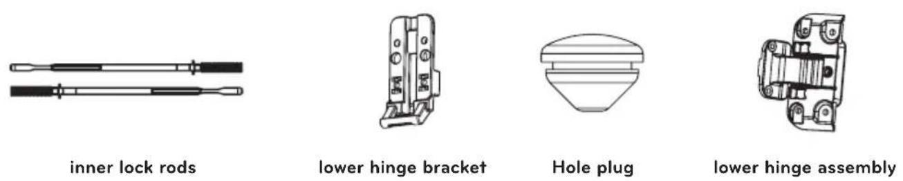LG DX5781VE - Reverse the components inside the door. - 3