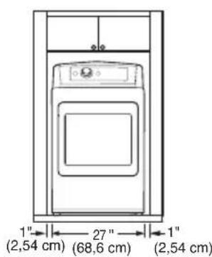 LG DX5781VE - EspacEmEnt rEcommandé pour unE installation dans un placard - 2