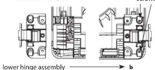 LG DX5781VE - Reverse the lower hinge bracket and hinge assembly. - 2