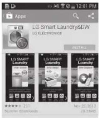 LG DX5781VE - Installez l'application LG Smart Laundry &amp; DW sur un téléphone intelligent compatible NFC. - 1