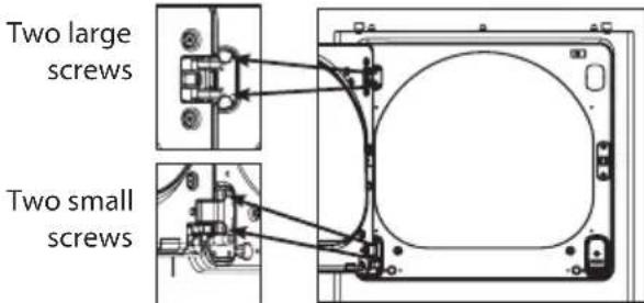 LG DX5781VE - Reinstall the door. - 1