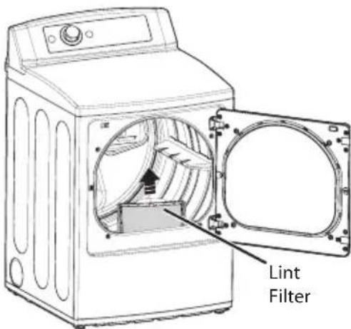LG DX5781VE - Cleaning the Lint Filter - 1