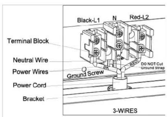 Avanti ER24P1BG - 3-Wire Power Cord Installation - 2