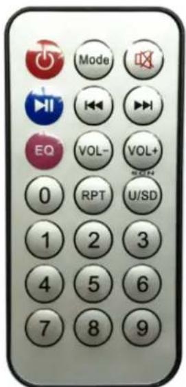 QFX PBX2000 - Instructions sur la télécommande : - 1
