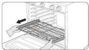 SAMSUNG NX58K7850SS - Removing the Gliding rack - 1