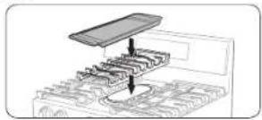 SAMSUNG NX58K7850SS - Griddle - 1