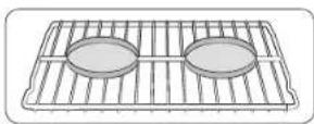 SAMSUNG NX58K7850SS - Emplacement de la grille et de la poêle - 1