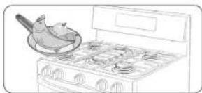 SAMSUNG NX58K7850SS - Gas range - 2