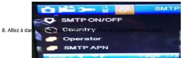 DENVER WCM8010 - Étapes de la configuration GPRS - 6