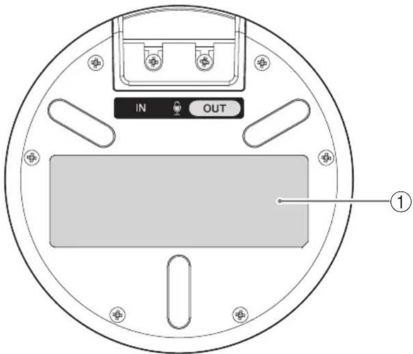 YAMAHA YVC1000MS - Micrófono (YVC-MIC1000): parte inferior - 1